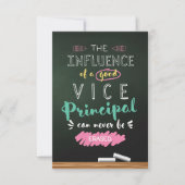 Einfluss eines guten Vizepräsidenten Dankeskarte (Vorderseite)