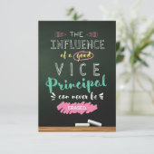 Einfluss eines guten Vizepräsidenten Dankeskarte (Stehend Vorderseite)