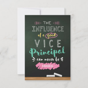 Einfluss eines guten Vizepräsidenten Dankeskarte