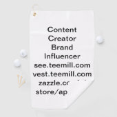 Einflussperson Golfhandtuch (Insitu)