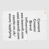 Einflussperson Golfhandtuch (Horizontal)