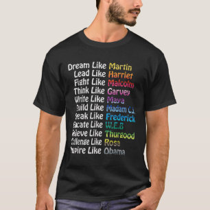 Einflussreiche Führer der Schwarzen Geschichte Ma T-Shirt