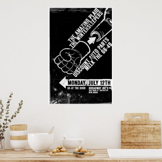 Einfügefalte Poster (Küche)