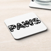 Einfügen benutzerdefinierter Text Getränkeuntersetzer (Linke Seite)