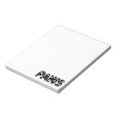 Einfügen benutzerdefinierter Text Notizblock (Rotiert)