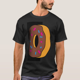 Einfügen von Bratengebäck zum Geburtstag von Donut T-Shirt