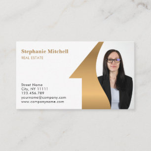 Einfügen von Foto Foto-Vorlage Real Anwesen Agent Visitenkarte