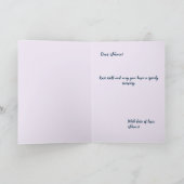 Einfühlkarte für Kranke, wiedergewonnene Patientin Ankündigung (Innenseite)