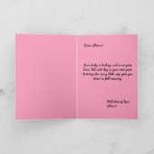 Einfühlkarte für Kranke, wiedergewonnene Patientin Ankündigung (Innenseite)