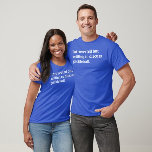 Einführung, aber willens, Pickleball Blue zu disku T-Shirt (Unisex)