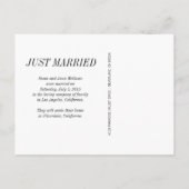 Einführung | Ankündigung einer Hochzeit im moderne (Rückseite)