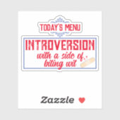 Einführung antisoziales Einsammenbeißen mit Sarkas Aufkleber (Blatt)