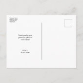 Einführung Baby Birth Announcement Foto Blue Ankündigungspostkarte (Rückseite)