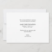 Einführung Baby Custom Family Foto Collage Vielen Ankündigung (Rückseite)