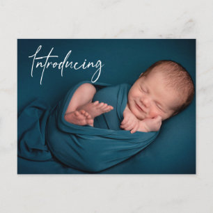 Einführung Baby Foto Custom Birth Ankündigung Postkarte
