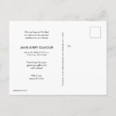 Einführung Baby Foto Custom Birth Ankündigung Postkarte (Rückseite)