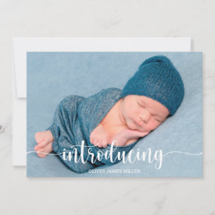 Einführung Baby - Geburtshilfekarte Ankündigung