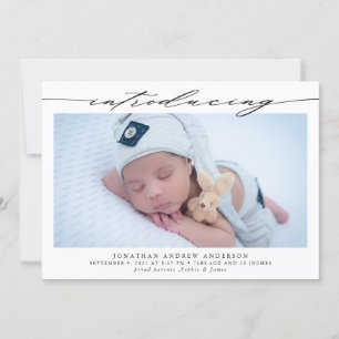 Einführung der Ankündigung der Baby Birth Foto Col