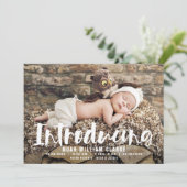 Einführung der Ankündigung von Brush Script Foto B (Stehend Vorderseite)