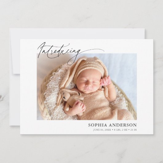 Einführung der Ankündigung von Skript-Foto (Vorderseite)