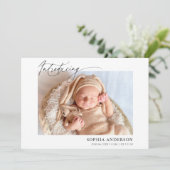 Einführung der Ankündigung von Skript-Foto (Stehend Vorderseite)