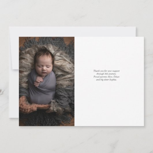 Einführung der Ankündigung von Skript-Foto (Rückseite)