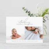 Einführung der Baby-Foto-Collage Ankündigung (Stehend Vorderseite)