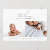 Einführung der Baby-Foto-Collage Ankündigung (Vorderseite)