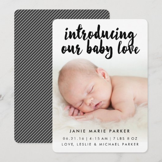 Einführung der Baby-Liebe | Ankündigung von Script (Vorne/Hinten)