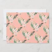 Einführung der blütenrosa Blumengeburt mit mehrere Ankündigung (Rückseite)