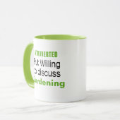 Einführung der Gartenarbeit Funny Quotes Tasse (Vorderseite Links)