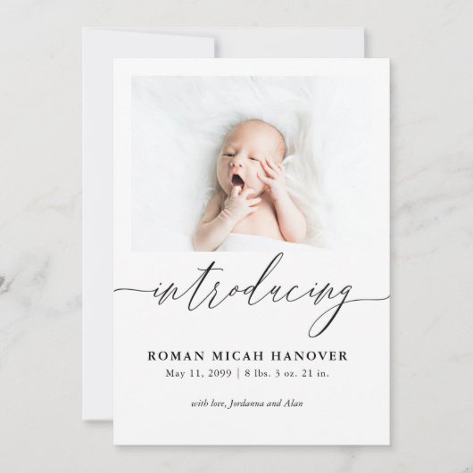 Einführung der modernen Ankündigung von drei Fotos (Vorderseite)