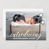 Einführung der neuen Baby Hearts Announcement Card Ankündigung (Vorne/Hinten)