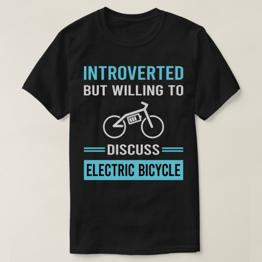 Einführung des Elektro-Fahrrads E Bike Ebike T-Shirt (Design vorne)
