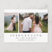 Einführung des Elopement-Fotos Postkarte (Vorderseite)