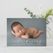 Einführung des Foto Overlay Birth Ankündigung (Stehend Vorderseite)