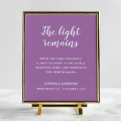 Einführung des Lichts bleibt Kostenvoranschlag-Ged Poster