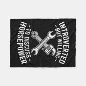Einführung des Spaßes für Horsepower Quote Fleecedecke (Vorderseite (Horizontal))