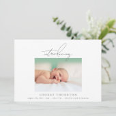 Einführung einer einfachen Frame-Foto-Geburtsankün Ankündigung (Stehend Vorderseite)