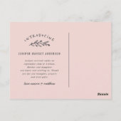 Einführung einer Geburtsankündigung für Zweigstell Postkarte (Rückseite)