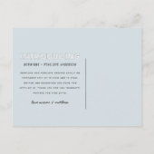 Einführung einer grafischen, modernen Zwillingsank Einladungspostkarte (Rückseite)