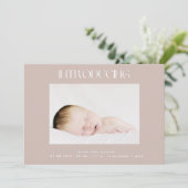 Einführung eines beigefarbenen, einfachen Zwei-Fot Ankündigung (Stehend Vorderseite)