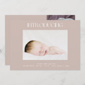 Einführung eines beigefarbenen, einfachen Zwei-Fot Ankündigung (Vorne/Hinten)