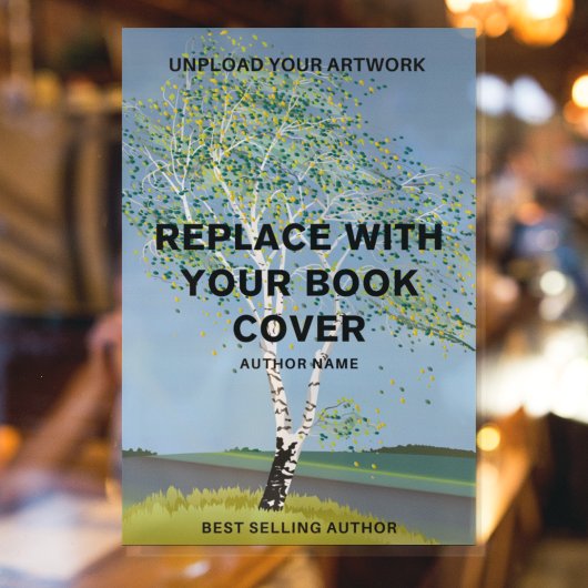 Einführung eines modernen Buchcover-Buches für Aut Fensteraufkleber