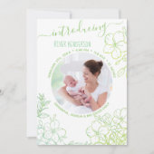 Einführung eines zarten botanischen Fotos Ankündigung (Vorderseite)