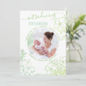 Einführung eines zarten botanischen Fotos Ankündigung (Stehend Vorderseite)