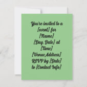 Einführung Einladung (Rückseite)