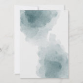 Einführung. Elegante Aquarellblütengeburt Ankündigung (Rückseite)