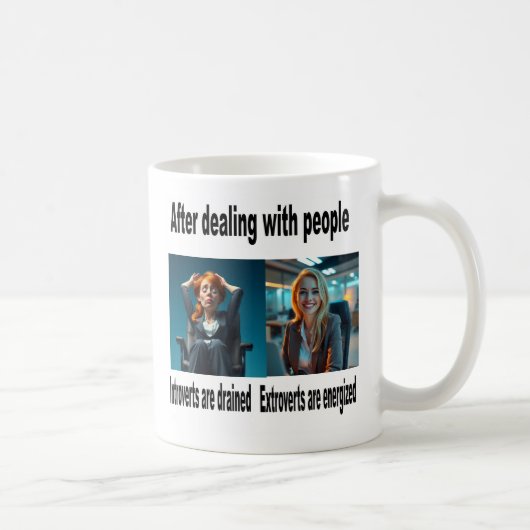 Einführung/Extrovertierte Kaffee-Tasse Kaffeetasse (Rechts)