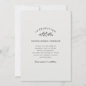 Einführung handgezeichneter Zweig-Foto-Geburt Ankündigung (Rückseite)